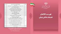 آیین نامه ارزیابی شرکت های دانش بنیان و فهرست کالاها و خدمات مرتبط